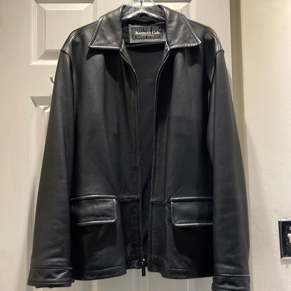 Genuine Leather Kenneth Cole New York Coat